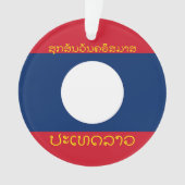 Laos Vacances Acrylique Ornement de Noël (devant)