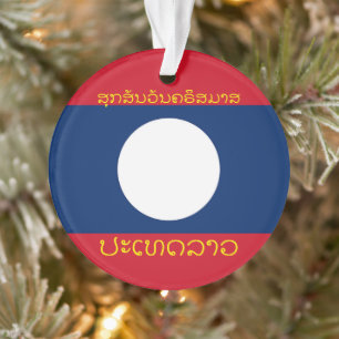 Laos Vacation Acrylic kerstversiering Ornament