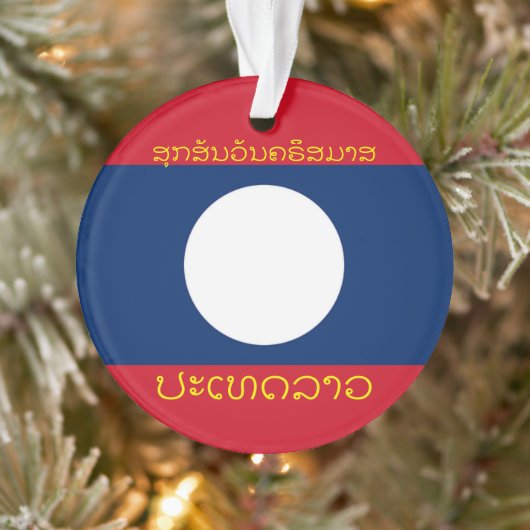 Laos Vacation Acrylic kerstversiering Ornament (Boom)
