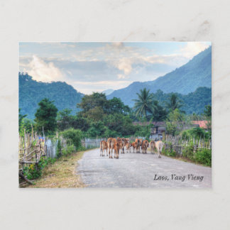 Laos, Vang Vieng Briefkaart