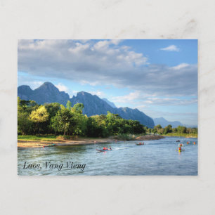 Laos, Vang Vieng Briefkaart