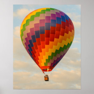 Laos, Vang Vieng. Luchtballon Poster