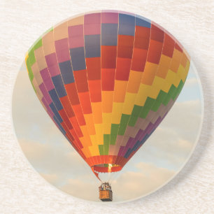 Laos, Vang Vieng. Luchtballon Zandsteen Onderzetter