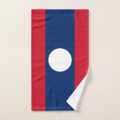 Laos Vlag Bad Handdoek (Handdoek)