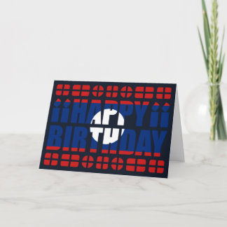 Laos Vlag Birthday Card Kaart
