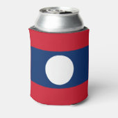 Laos Vlag Blikjeskoeler (Blikje Achterkant)
