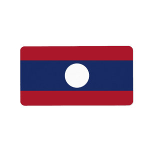 Laos vlag etiket