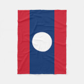 Laos Vlag Fleece Deken (Voorkant)