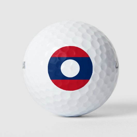 Laos Vlag Golfballen (Voorkant)