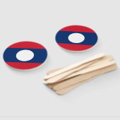 Laos Vlag Handwaaier (Niet-gemonteerd)
