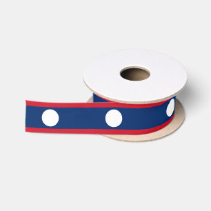 Laos Vlag & Laos reizen, vakantie/sport Lint