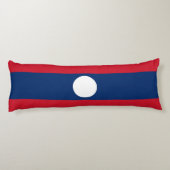 Laos Vlag Lichaamskussen (Achterkant)