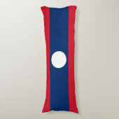 Laos Vlag Lichaamskussen (Voorkant Verticaal)