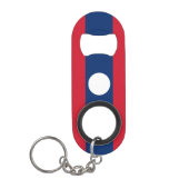 Laos Vlag Mini Flessenopener (Voorkant)