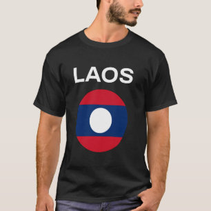 Laos Vlag Modern T-shirt
