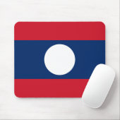 Laos Vlag Muismat (Met muis)