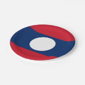 Laos Vlag Papieren Bordje (Gekanteld)