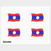 Laos Vlag Sticker (Vel)