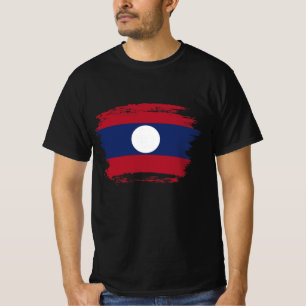 Laos vlag t-shirt