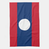 Laos Vlag Theedoek (Verticaal)