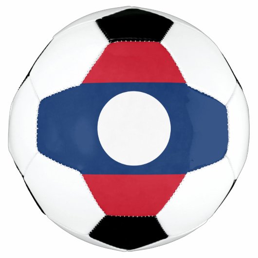 Laos Vlag Voetbal (Voorkant)