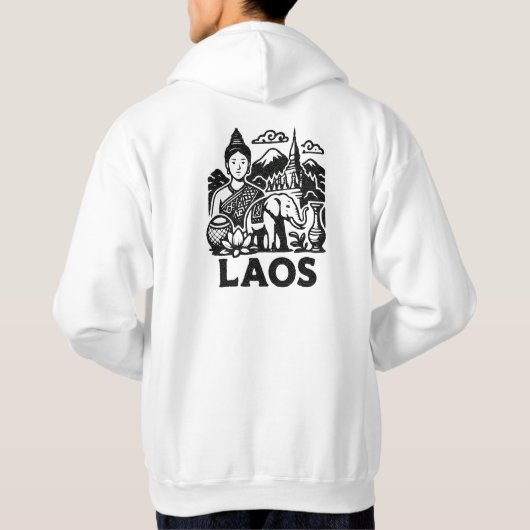Laotiaans cultureel hoodie (Achterkant)