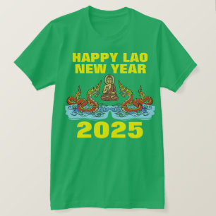 Laotiaans Nieuwjaar 2Naga 2025 T-shirt