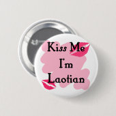 Laotiaans Ronde Button 5,7 Cm (Voorkant /achterkant)