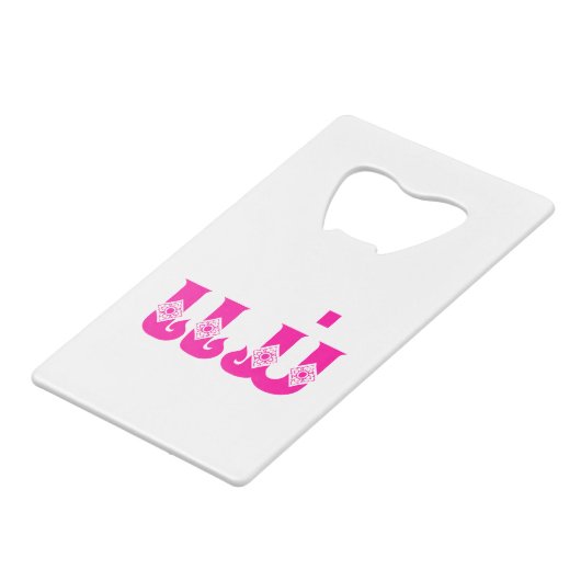 Laotiaanse moeder - ແ ມ່ / Mae - Laotiaans / Laos Kredietkaart Flessenopener (Achterkant Gekanteld)