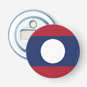 Laotiaanse vlag button flesopener