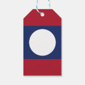 Laotiaanse vlag cadeaulabel (Achterkant)