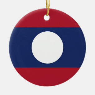 Laotiaanse vlag keramisch ornament