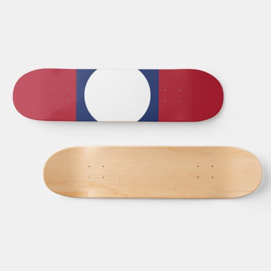 Laotiaanse vlag skateboard (Horizontaal)