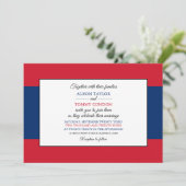 Laotiaanse vlag, vlag van Laos bruiloft Kaart (Staand voorkant)