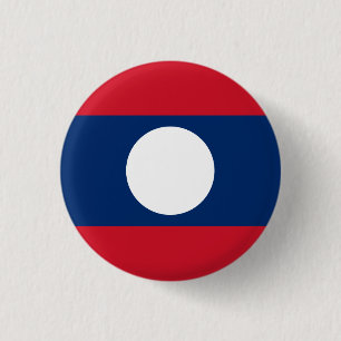 Laotiaanse vlag, vlag van Laos Ronde Button 3,2 Cm