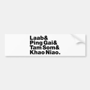Laotian Street Food Bumpersticker