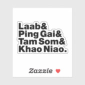 Laotian Street Food Sticker (Vel)