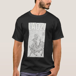 Laozi on Ox Lao Tzu Tao Te Ching Taoïsme Chinees T-shirt
