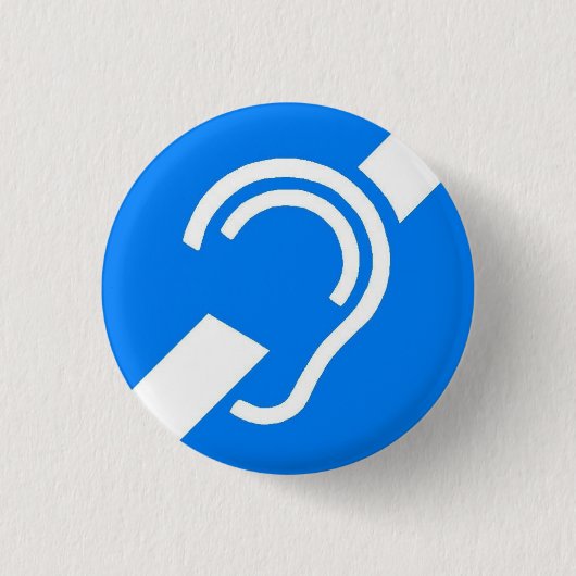 Lapel Pin - Internationaal dove-symbool Ronde Button 3,2 Cm (Voorkant)
