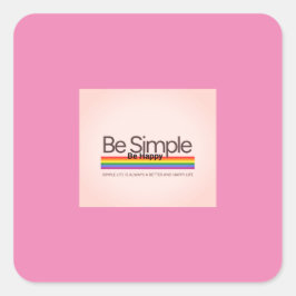 Lapel Pin Vierkante Sticker