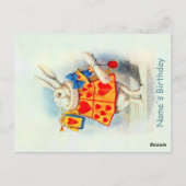 Lapin à Alice au pays des merveilles ~ Carte posta (Dos)