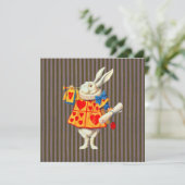 Lapin à Alice Wonderland ~ Invitation (Debout devant)