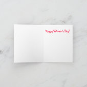 Lapin à cordes de coeur - Carte Valentine (Intérieur)