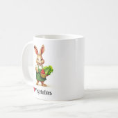 Lapin Aime Les Légumes Mug (Devant gauche)