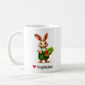 Lapin Aime Les Légumes Mug (Gauche)