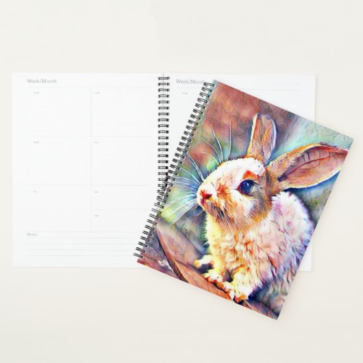 lapin aquarell (Devant avec enveloppe)