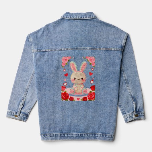 Lapin au Crochet Doux & Roses (Verso)