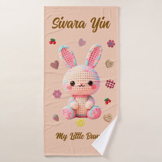 Lapin au Crochet Sucré (Serviette de bain)