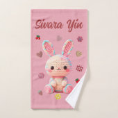 Lapin au Crochet Sucré (Serviette à main)