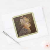 Lapin avec autocollants cardinaux de nidification (Enveloppe)